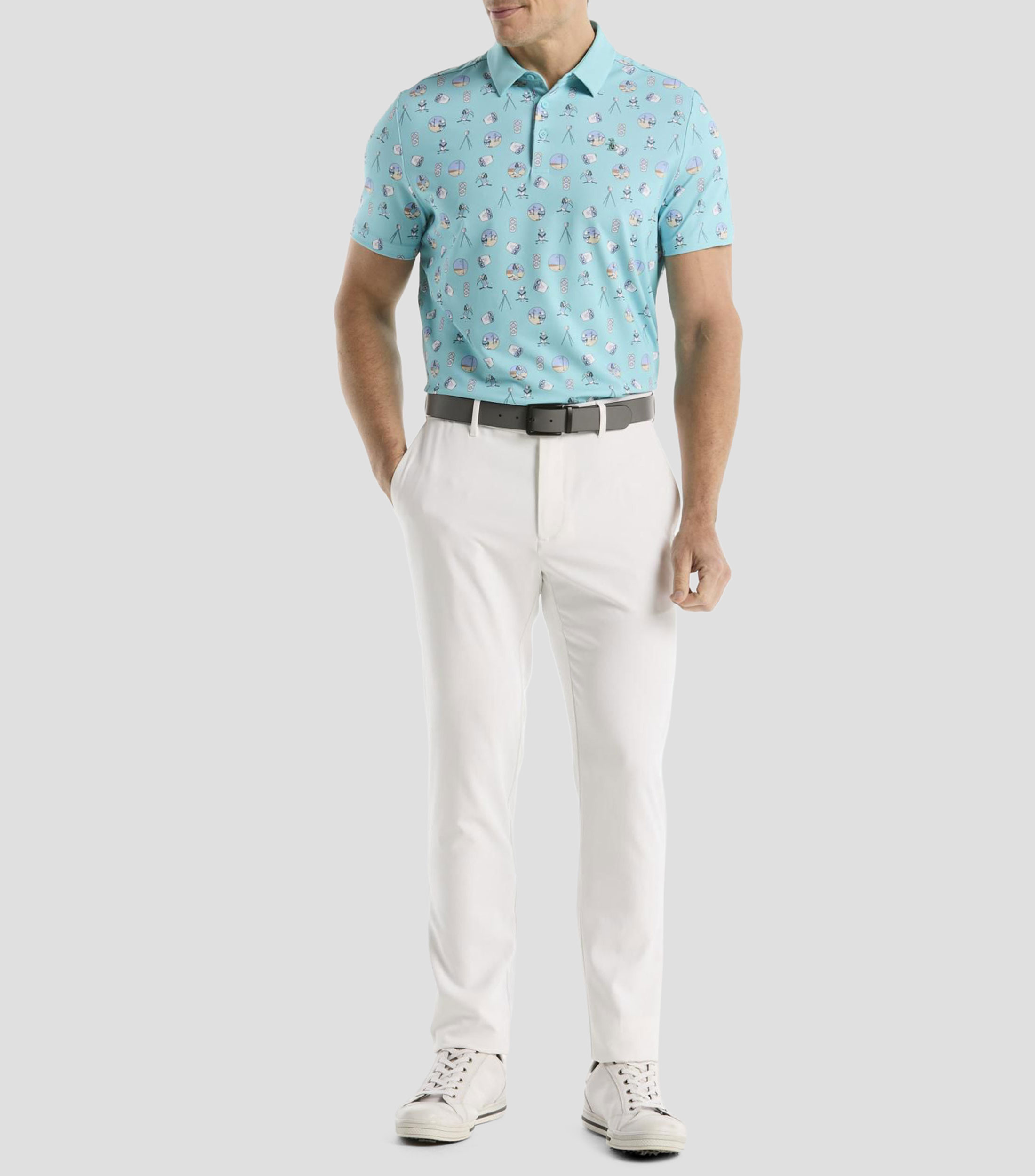 Playera tipo polo manga corta fantasía Hombre